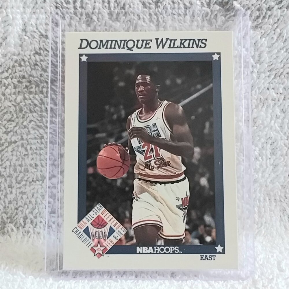 5/$20 Mint 1991 NBA Hoops Dominique Wilkins All-Star Weekend East NBA Card 259!!